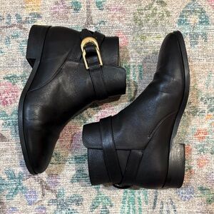 & Other Stories Ankle Boots with Gold Buckle